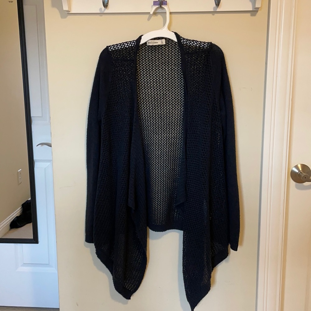 Like-new Abercrombie kids XL navy sweater with fun loose drape